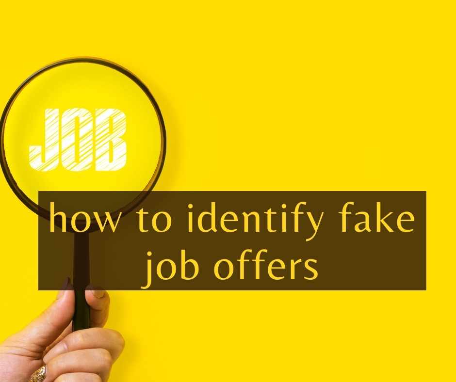 How to spot a fake job offer